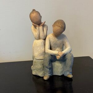 Willow Tree Sculpture - Cream and Tan